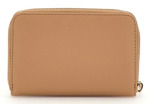 GUESS Laurel SLG Medium portefeuille beige zippé compact pour femme