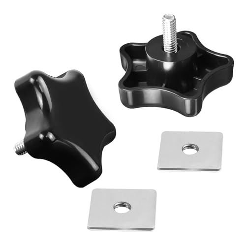 AQBB 901022 Black RV Awning Brace Knob or Awning Rafter Locking Knobs with Clamp fit Camper/RV/Motorhome
