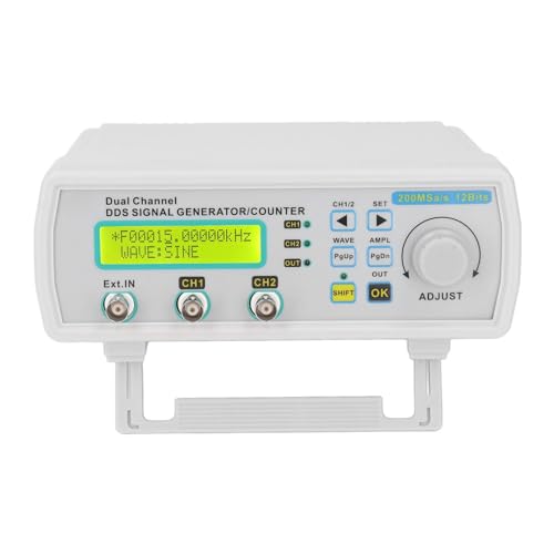 Generador de Señal de Doble Canal, Generador de Señal de Doble Canal de 100 a 240 V Generador de Funciones DDS Generador de Funciones de Forma de Onda Arbitraria, Osciloscopios