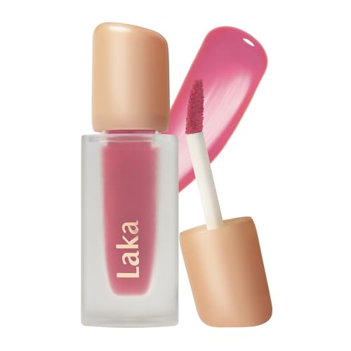 Image of Laka Fruity Glam Tint | Glowing Korean Lip Tint with Hydrating Lightweight Texture | Buildable Color, Non-Sticky High Shine Gloss | K-Beauty Korean Makeup | #164 Serena?, 0.15oz