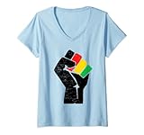 Photo Gallery donna black pride pugno diritti civili nero storia mese grafica maglietta con collo a v Photo Gallery donna black pride pugno diritti civili nero storia mese grafica maglietta con collo a v
