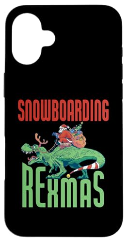 �X�m�[�{�[�h Rexmas T-Rex ���� �N���X�}�X �z���f�[ �X�}�z�P�[�X iPhone 16 Plus �p