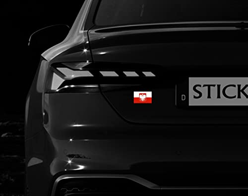 Nation Set di 11 adesivi autoadesivi con bandiera