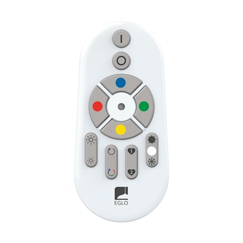 EGLO Connect Fernbedienung, Smart Home Fernbedienung, Remote Control, Bluetooth Zubehör für Connect.C Leuchten, batteriebetrieben, Kunststoff in Weiß