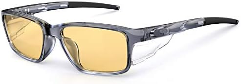 CAXMAN Blue Gentle Glasses for Pc Gaming Sleeping with Removable Facet Shields