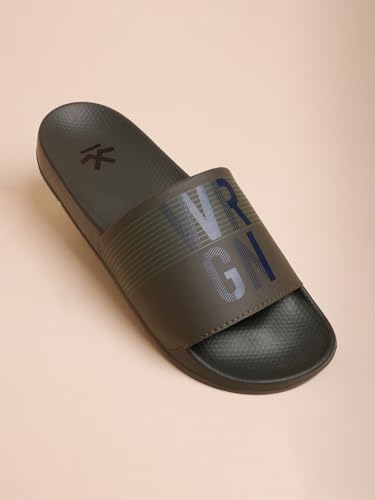 Image of WROGN Men's Anti-slip Sliders | Lightweight EVA Sole | Foam Padded Comfort
