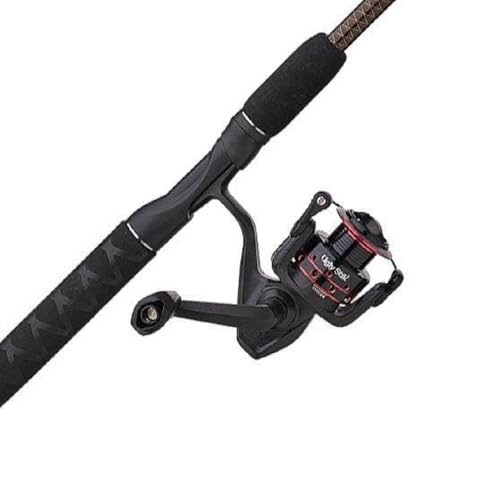 Ugly Stik GX2 Spinning Reel and 6'6' Fishing Rod Combo Travel Kit, Includes Cloth Travel Bag, 4-Piece, Graphite and Fiberglass Rod with Clear Tip Design