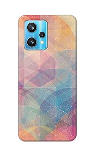 Image of Printed Hard Back Cover Case for Realme 9 Pro Plus 5G | Realme 9 Pro+ 5G Back Cover (Crumpled Paper Design) -1803