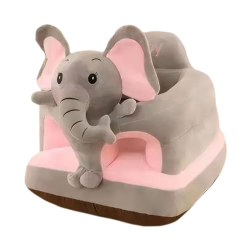 Siège au sol pour bébé éléphant gris idée cadeau de naissance
