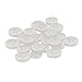 ButtonMode Standard Shirt Buttons 22pc Set Includes 8 Front (11mm or 7/16 in), 7 Sleeve (10mm or 3/8 in) & 7 Collar (9mm or Almost 3/8 in), Clear White