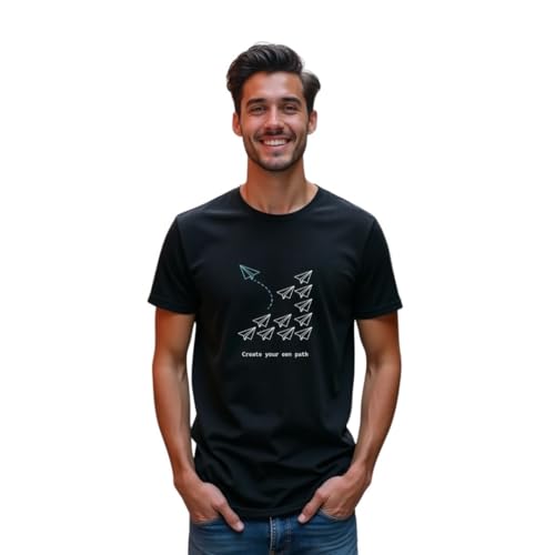 Image of Nobero Men's Regular Graphic Printed T-Shirt for Men | Soft Cotton | Classic Fit | Printed Casual Tshirt for Men