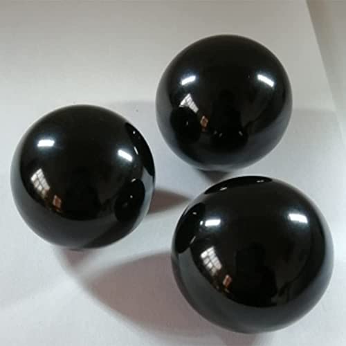 Othmro Thermoset Ball Knob M10 Female Threaded Machine Handle 35mm Diameter Smooth Rim Black 2pcs, M10x35 2pcs - Image 3