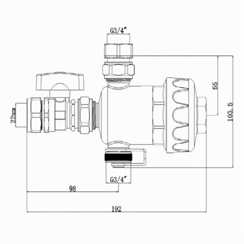 Miniatura 5 de Filtro Magnético Wärmer System 22mm Para Sistemas De Calefacción