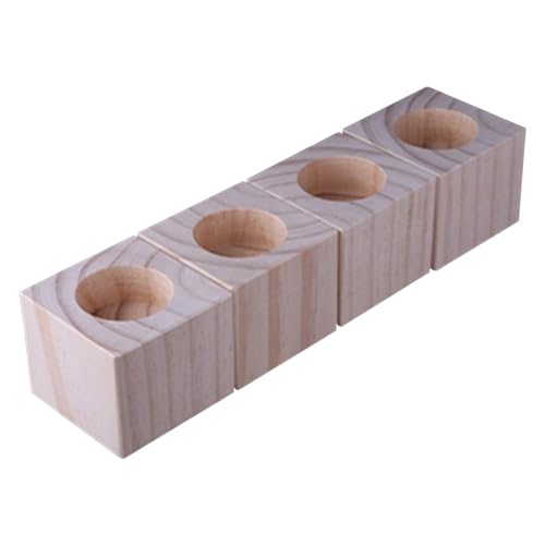 VGGBNG Wooden Furniture risers, Heavy Duty Sofa Risers Wood Furniture Raisers Support Up to 500kg Bed Support Risers 4 Pcs Table Lifts, Increased Device(Ø 5.5cmIncrease Height 15cm)