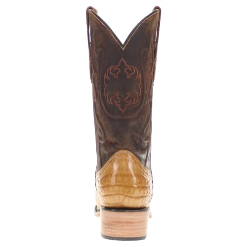Image of Vaccari Men's Travis Genuine American Alligator Belly Leather Western Cowboy Boots