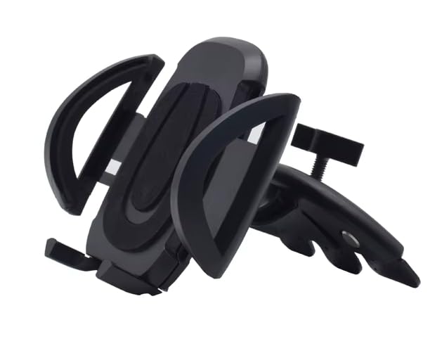 2 Year Warranty Premium 360° CD Slot Phone Mount, Strong & Secure Mobile Holder with Air Vent Clip, Easy to Use in Any Car 10500010