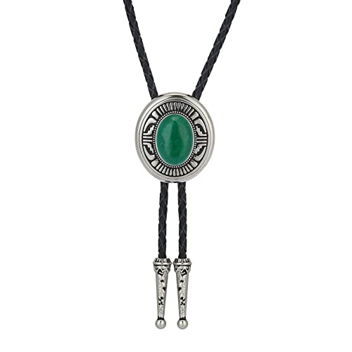 Image of Btilasif Bolo Tie- Tiger Eye Stone Bolo Tie Leather Necktie Western Jewelry Accessories for Women Men