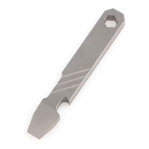 Hamans Titanium EDC Pry Bar Bottle Opener Multi Tool Mini Crowbar Multifunctional Portable EDC Tool Cover