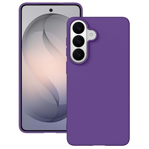 Coque silicone pour Samsung S26 Plus violette, finition soft-touch durable