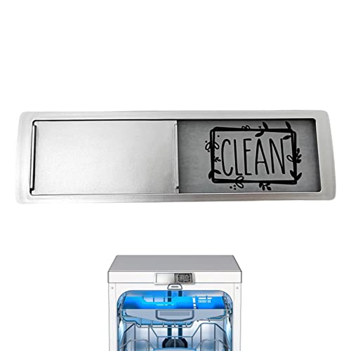 Imán sucio limpio del lavavajillas, fuerte imán de limpieza de la suciedad para lavavajillas, imanes deslizantes fáciles de leer para lavavajillas, accesorios de cocina