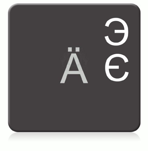 Hoopomania T955 Tastaturaufkleber Transparent Matt