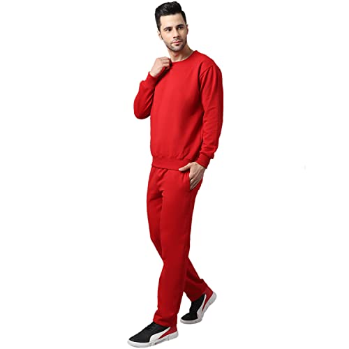 Image of Mack Jonney Fleece Solid Tracksuit Co-ord Set for Men- SW RN LOWER 02-P