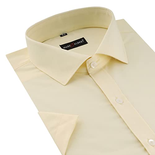 Image of MARK & ALBERT Men's Half Sleeves Regular Shirt
