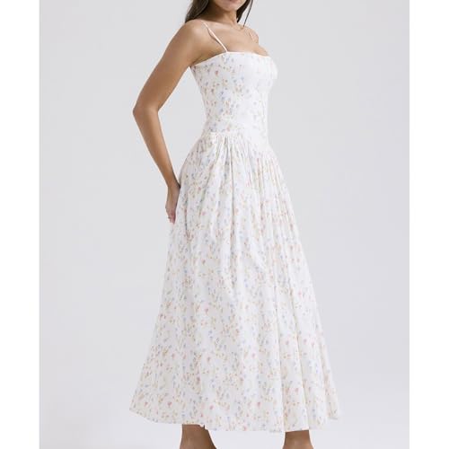 Women's French Solid Color/Flower Halter Sexy Split Breasted Tight Dresses2