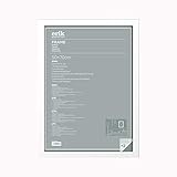 Marco de fotos 50x70 para pared - Marco 50x70 blanco - Marco madera MDF / Ideal para lámina decorativa decoración hogar