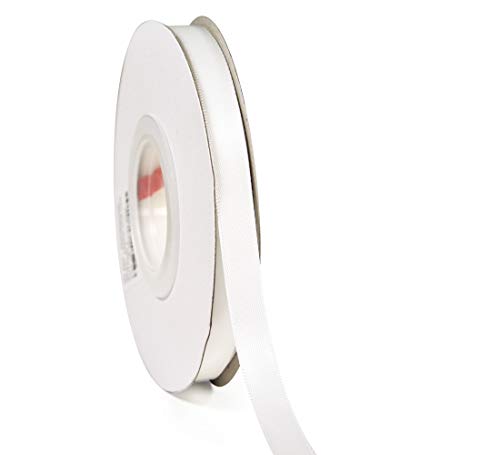 Yama Double Face Satin Ribbon - 3/8 Inch 25 Yards For Gift Wrapping Ribbons Decorations Diy Crafts Arts, White #TOP1