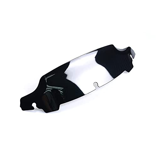 Image of Black 4.5 inch Wave Windshield Windscreen Wind Splitter Compatible for 14-22 Harley Davidson Touring Electra Glide Street Glide 2014 2015 2016 2017 2018 2019 2020 2021 2022