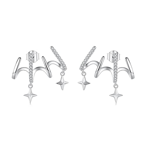 Boucles d'oreilles en zircon multicouches femmes bijoux tendance et pendants d'oreilles brillants
