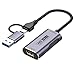 DigiZaru HDMI ビデオキャプチャ USB3.0 4K入力 1080P@60Hz YUY2出力 USB Type A&Type C 2in1 PCゲーム/Switch/PS5,4/Xbox/カメラ/TVの映像を録画・ライブ配信用 キャプチャーボード Windows/Mac OS/Android対応