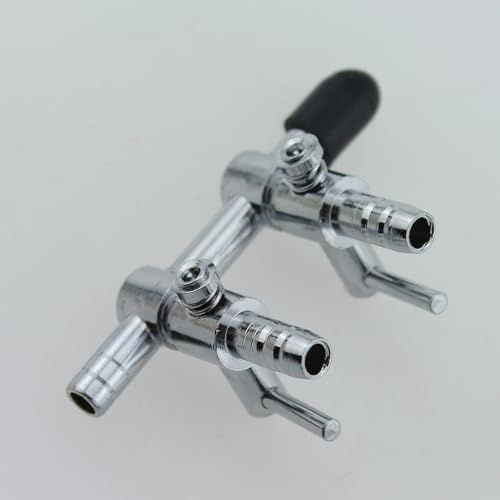 Image of 5PCS Aquarium Control Valve Fish Tank Air Valve Metal Stainless Steel Combination Valve Air Pump Air Flow Distributor 2 Ways Threaded Valve for Air Pump and Carbon Dioxide Equipment Split