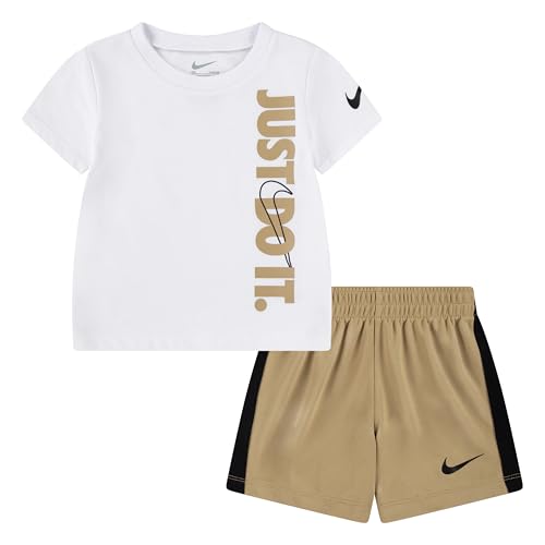 Image of Nike Boys' Just Do It T-Shirt and Mesh Shorts 2-Piece Outfit Set
