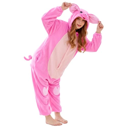 OLAOLA Adult Onesie Halloween Pig Costume Unisex Cosplay Pajamas