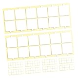 ROMISBABA 10 Blatt Transparente Doppelseitige Klebepads Stark Haftendes Akustikschaum Klebeband...