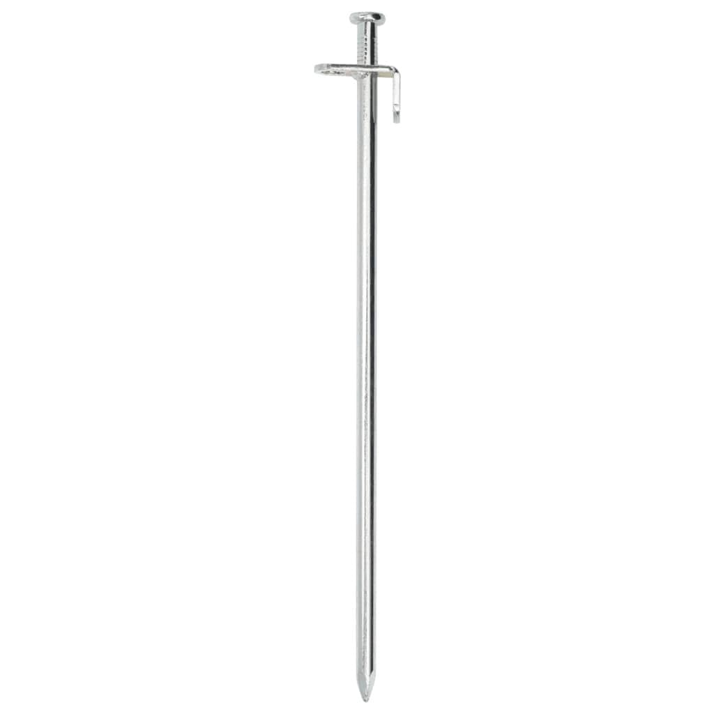 Mangloder - Piquetas para tienda de campaña, 24 unidades, 30 cm, 8 mm, acero galvanizado, anclajes duraderos para tienda de campaña, cenador, toldo, protección visual, equipo de pesca, accesorios de