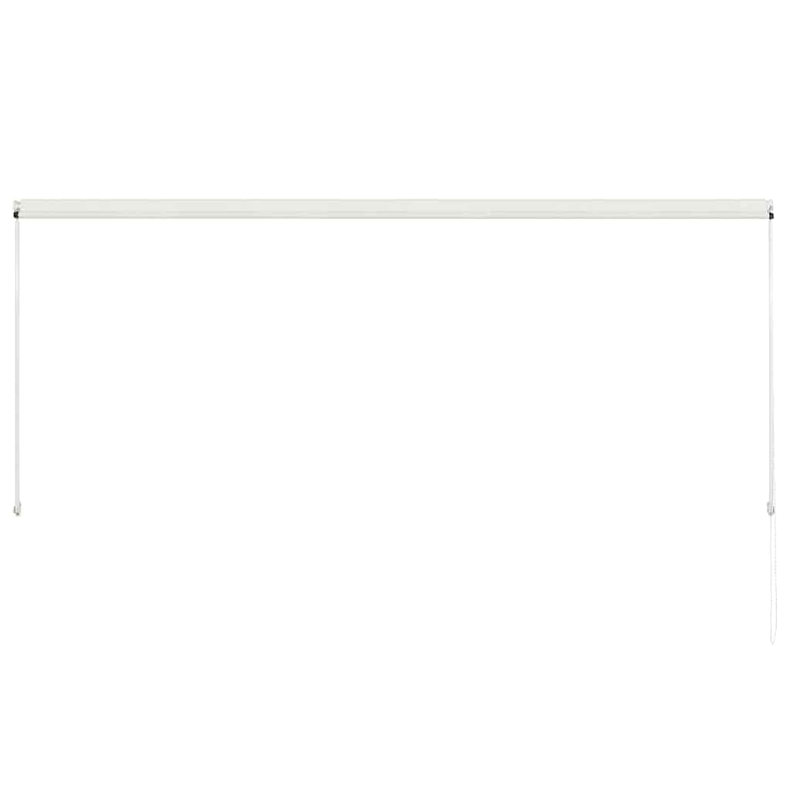 Wysuwana markiza 300 x 150 cm, obsługiwana ręcznie, regulowany kąt nachylenia, rama stalowa, 180 g/m², poliester, kremowa, do ogrodu, na balkon, okno