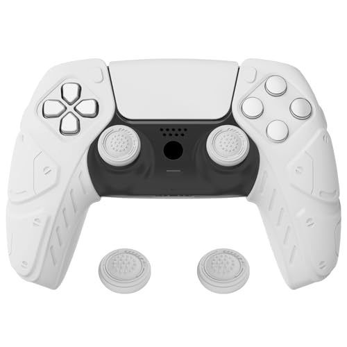 playvital Edición Mecha Blanco Funda de Silicona Suave para ps5, ...