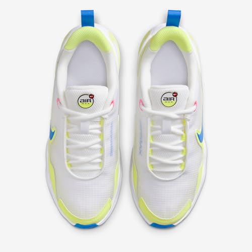Nike Air Max Nova Big Kids' Shoes (IB7749-100, White/Light Lemon Twist/Black/Photo Blue)4