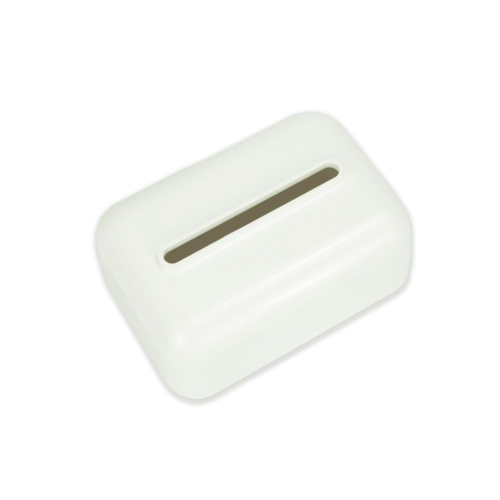 Tissue Case Paper Towel Dispenser Home Living Room Toilet Desktop Tissue Box Tissue Dispenser(White)