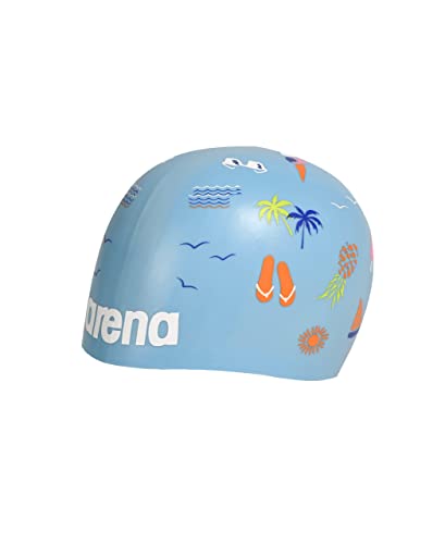ARENA Unisex Moulded Poolish Swim Cap, BEACH VIBES, NS - Image 2