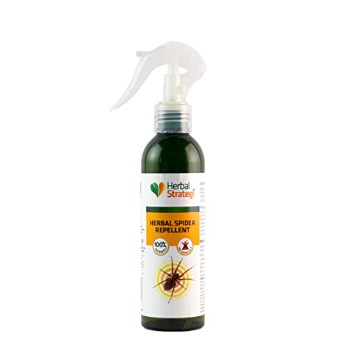 Herbal Strategi Spider Repellent Spray - Natural, Vegan & Eco-Friendly | 100% Herbal and Chemical free | Baby and Pet safe | Ayush certified | 200ml