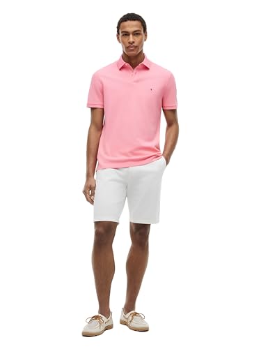 Image of Tommy Hilfiger Men's Short Sleeve Polo Shirts in Regular Fit With Stretch and Organic Pique Cotton