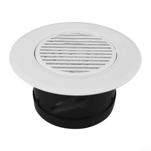 Rejilla de ventilación redonda ajustable invisible sin marco que ofrece una ventilación mejorada y ajuste para integración en paredes o techos de habitaciones contemporáneas (B)