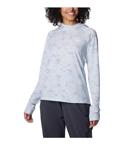 Columbia Women's PFG Uncharted Hoodie, Cirrus Grey Uncharted Waters, XX-Large - image 3