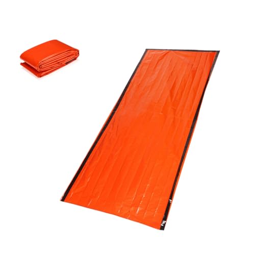 KICHOUSE Camping Bedding Sleeping Bag Liner Emergency Blanket Bag with Film for Hiking Safe Warm