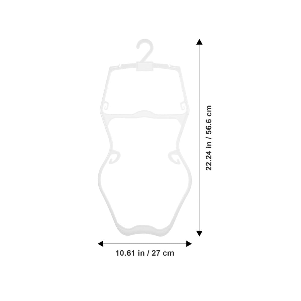 Perchas para Ropa Infantil Forma de Cuerpo, Percha de Armario para Trajes de Baño, Plástico Antideslizante, 10 Piezas, Fiesta Verano
