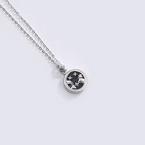 Collier Signe du Zodiaque homme et femme : un médaillon céleste en grès bleu pour s'affirmer